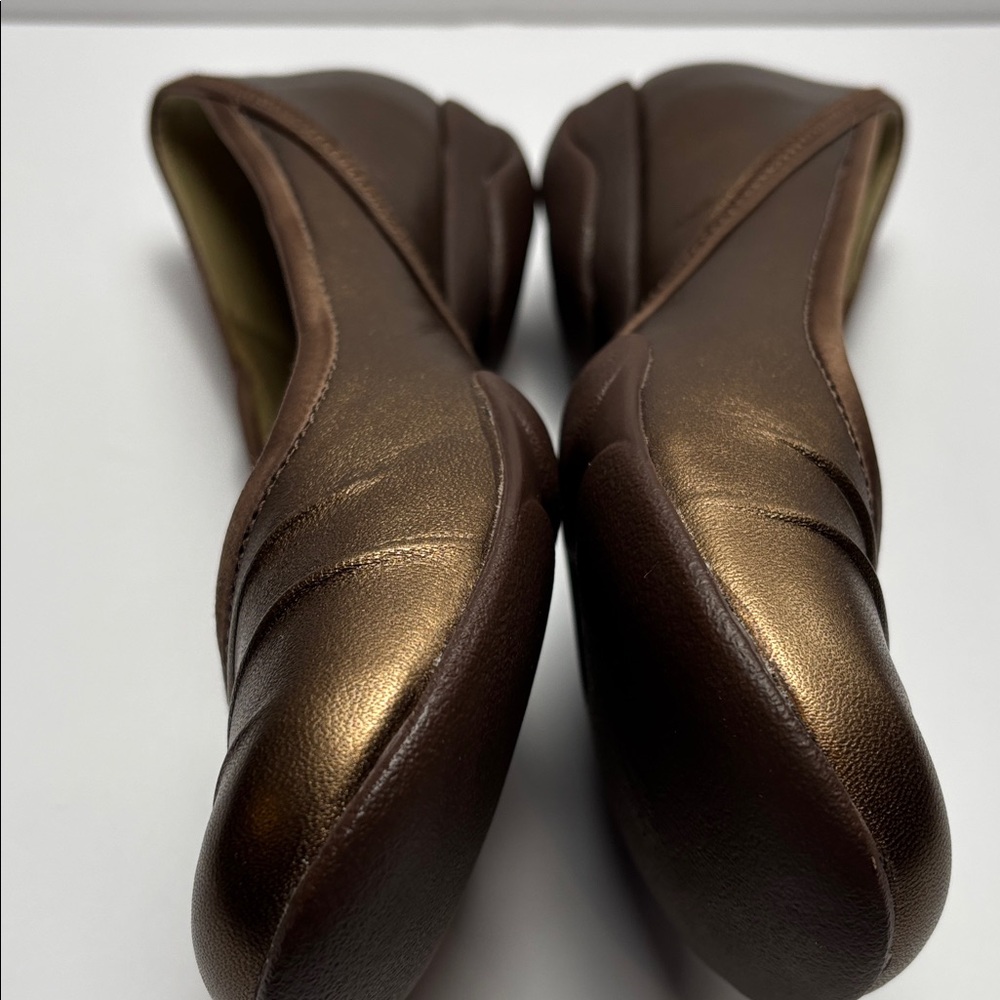 Clarks Privo Women's 6.5 Metallic Bronze Ballet Flats #0266 - Picture 8 of 12